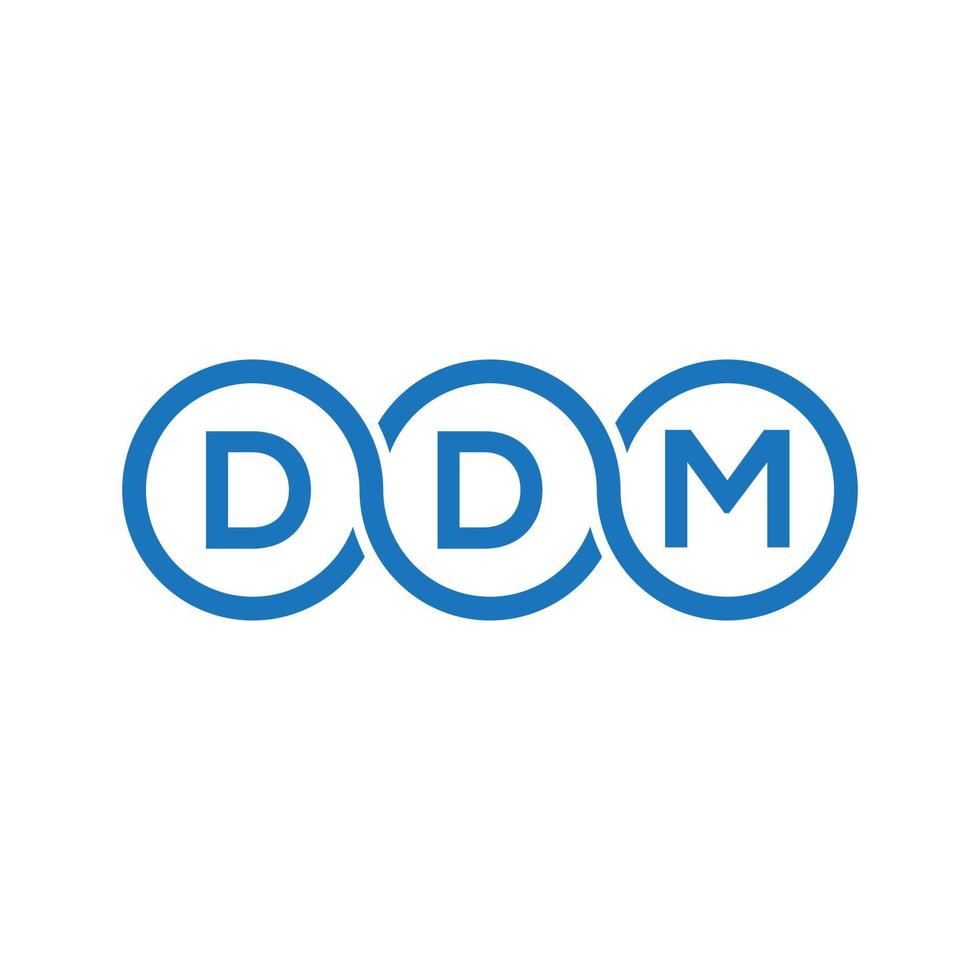 ddm brev logotyp design på svart background.ddm kreativa initialer bokstav logo concept.ddm vektor brev design.