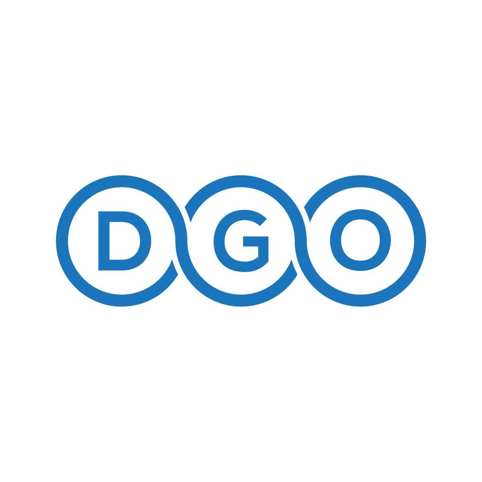 dgo letter logo design på svart bakgrund. dgo kreativa initialer bokstav logo concept.dgo vektor bokstav design.