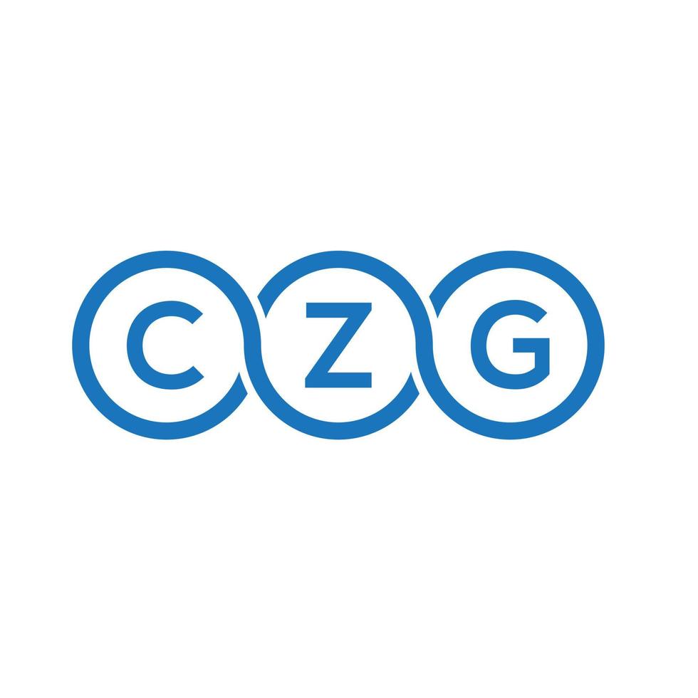 czg-Brief-Logo-Design auf schwarzem Hintergrund.czg kreative Initialen schreiben Logo-Konzept.czg-Vektor-Buchstaben-Design. vektor