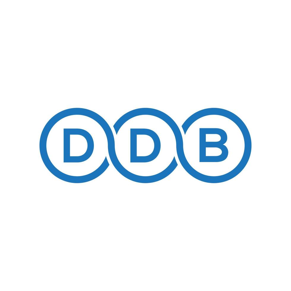 ddb-Buchstaben-Logo-Design auf schwarzem Hintergrund.ddb-Kreativinitialen-Buchstaben-Logo-Konzept.ddb-Vektor-Buchstaben-Design. vektor