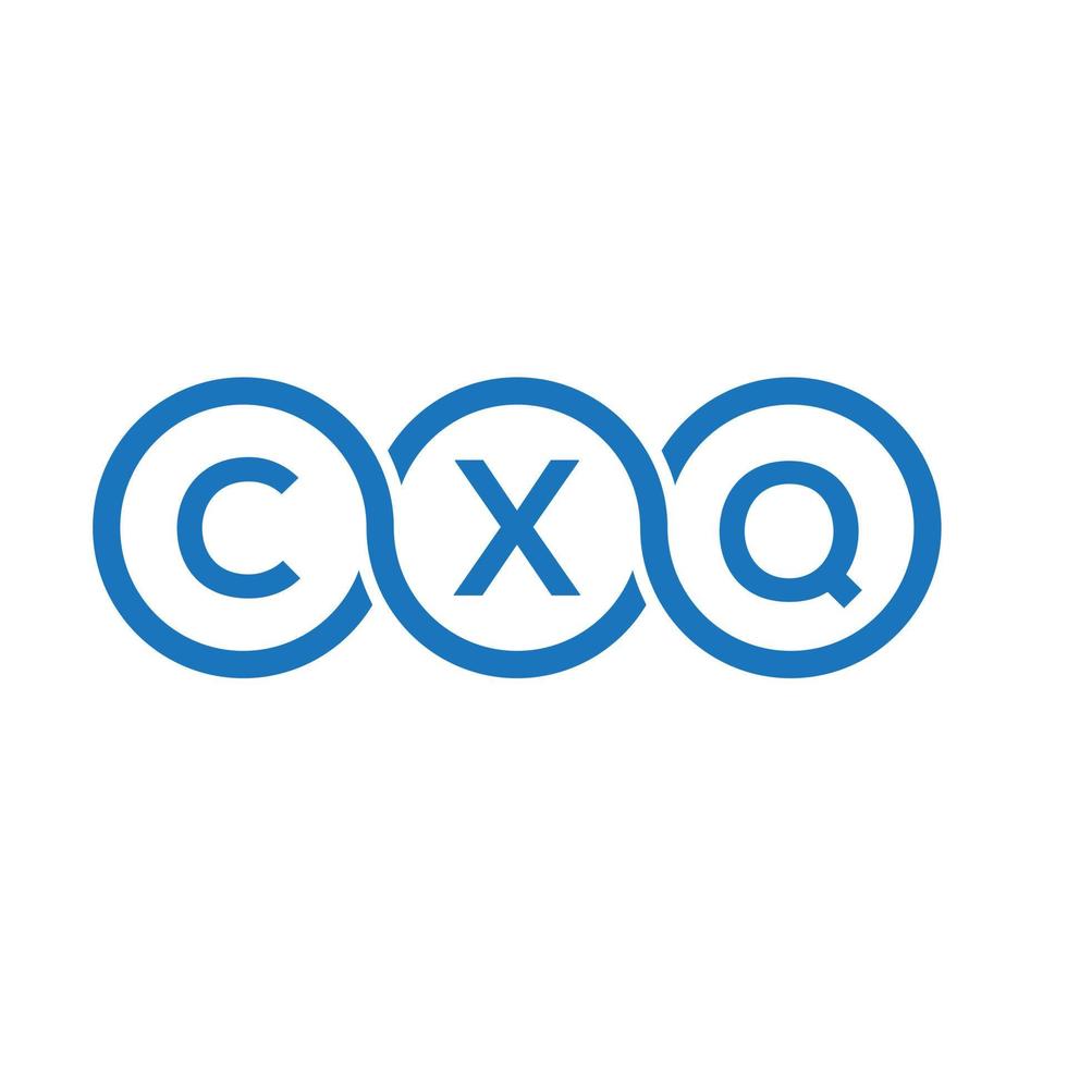 cxq bokstav logotyp design på svart background.cxq kreativa initialer bokstav logo concept.cxq vektor bokstav design.