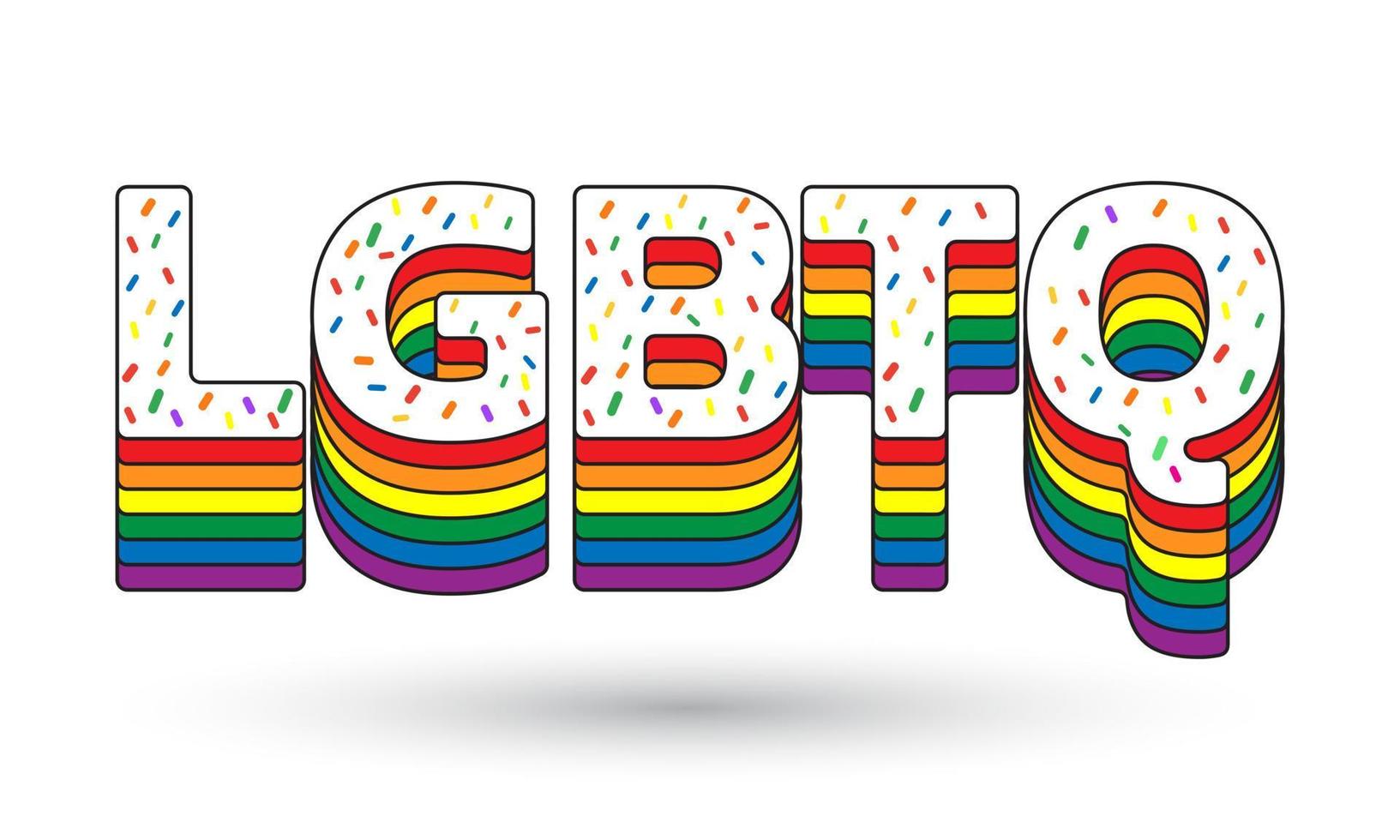 happy pride day-koncept för hbtq-gemenskap. vektor