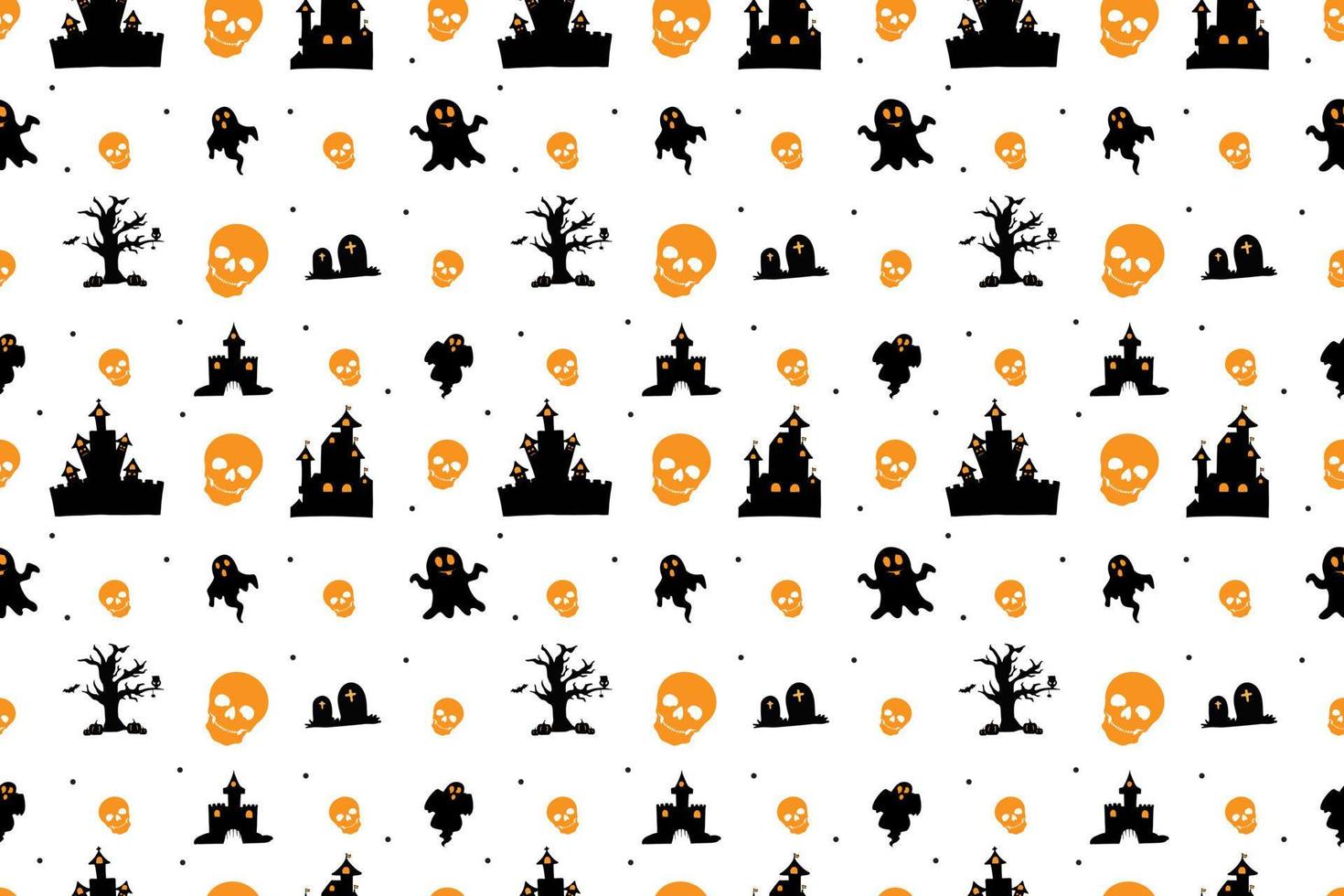 Halloween nahtloses Musterdesign vektor