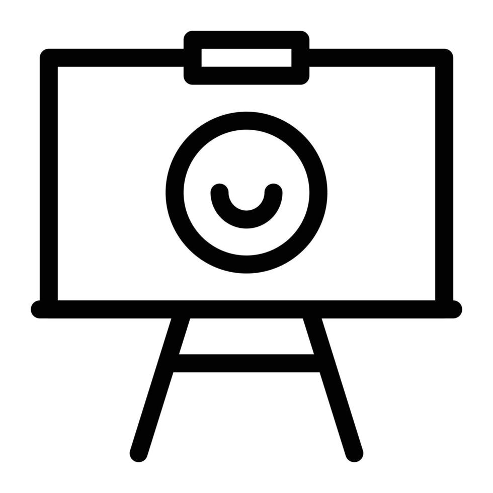 Smiley-Brett-Vektorillustration auf einem Hintergrund. Premium-Qualitätssymbole. Vektorsymbole für Konzept und Grafikdesign. vektor