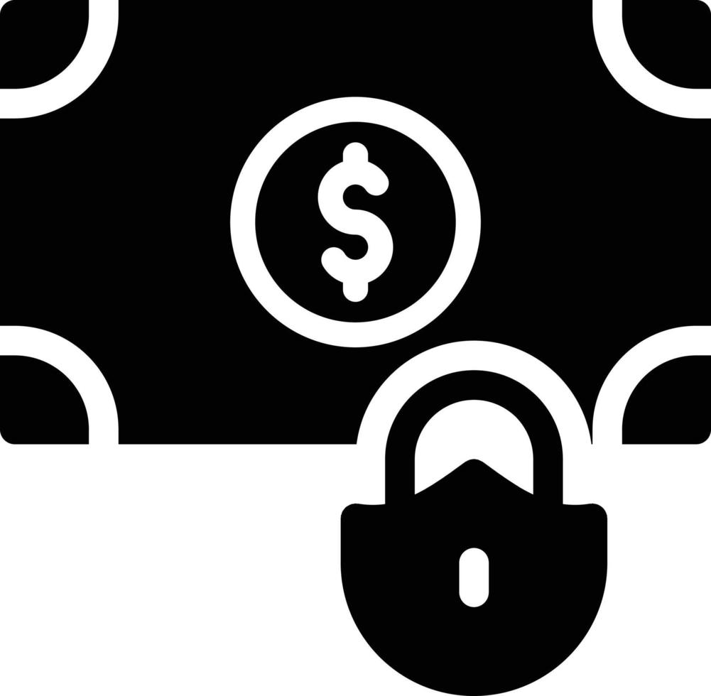 Dollar-Lock-Vektor-Illustration auf einem Hintergrund. Premium-Qualitätssymbole. Vektorsymbole für Konzept und Grafikdesign. vektor