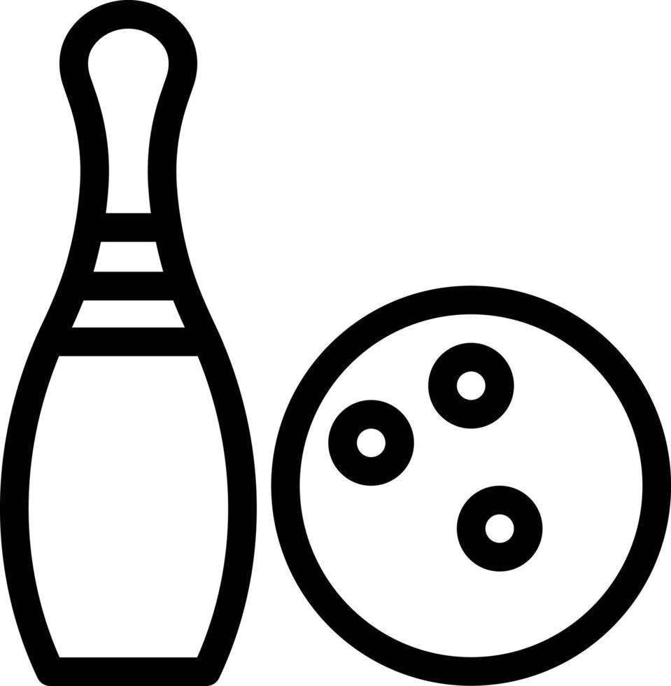 bowling vektorillustration på en background.premium kvalitetssymboler. vektor ikoner för koncept och grafisk design.