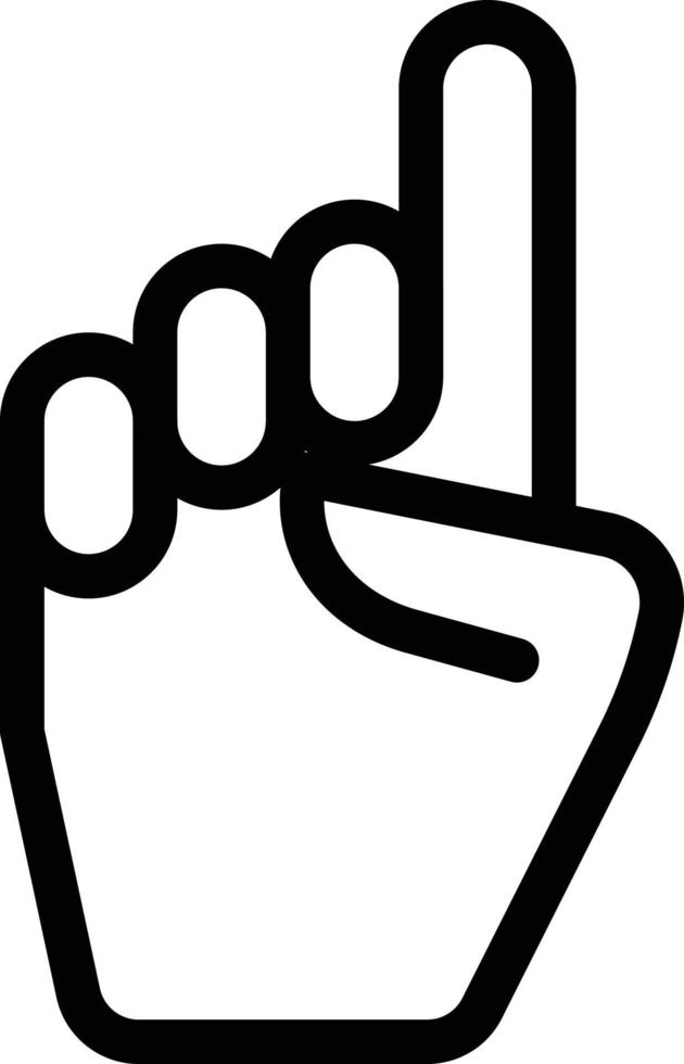 finger upp vektorillustration på en background.premium kvalitetssymboler. vektor ikoner för koncept och grafisk design.