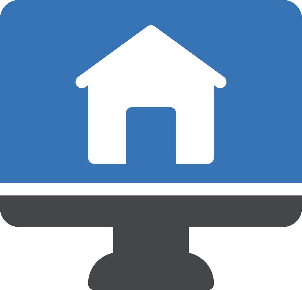 Screen-Home-Vektor-Illustration auf einem Hintergrund. Premium-Qualitätssymbole. Vektorsymbole für Konzept und Grafikdesign. vektor