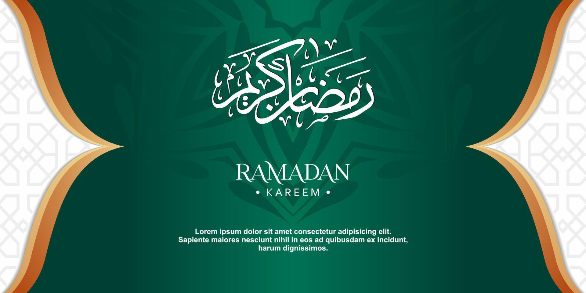 ramadan kareem bakgrundsdesign. vektorillustration för gratulationskort, affischer och banderoller vektor