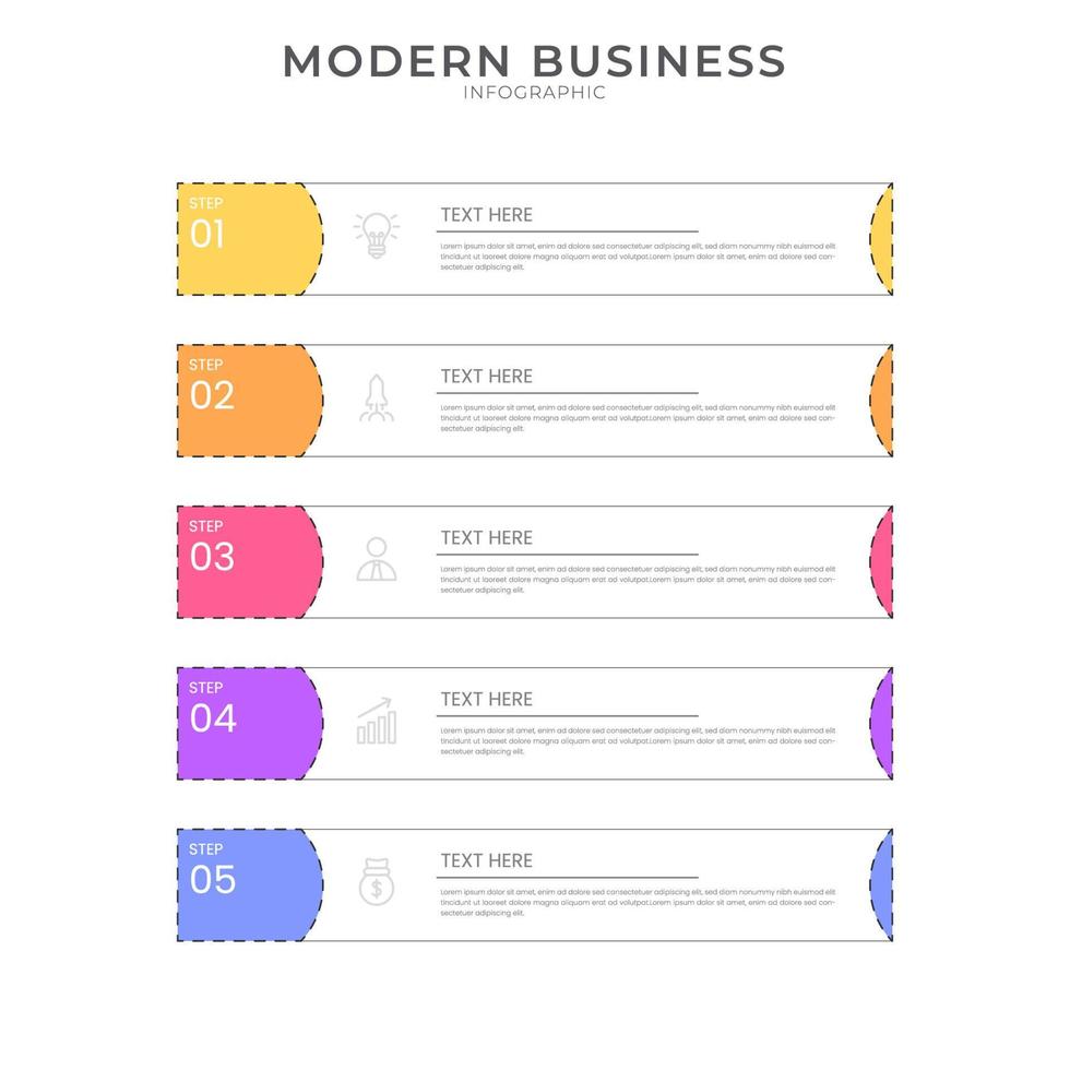 elegant infographic 3d vektor mall med steg för framgång. presentation med linjeelement ikoner. affärsidédesign kan användas för webb-, broschyr-, diagram-, diagram- eller bannerlayout