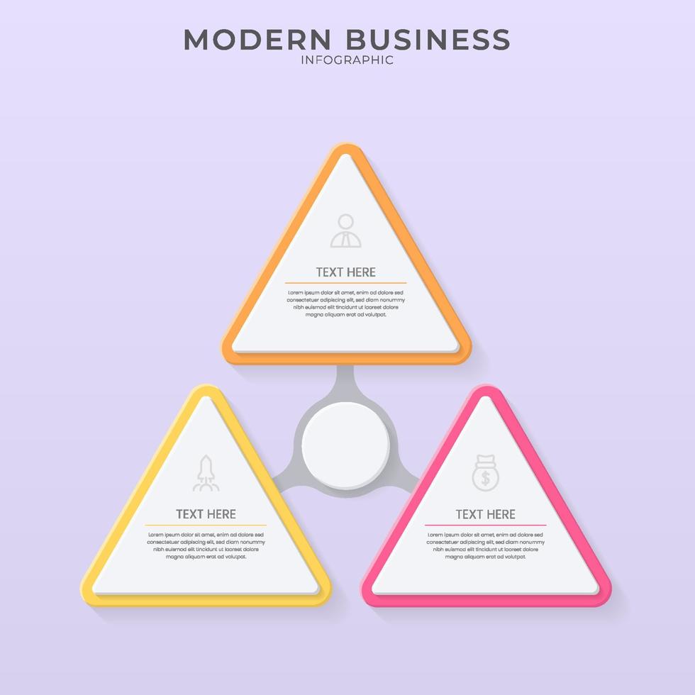 minimalistische 3D-Infografik-Vektorvorlage mit Schritten zum Erfolg. Präsentation mit Symbolen für Linienelemente. geschäftskonzeptdesign kann für web-, broschüren-, diagramm-, diagramm- oder bannerlayout verwendet werden vektor