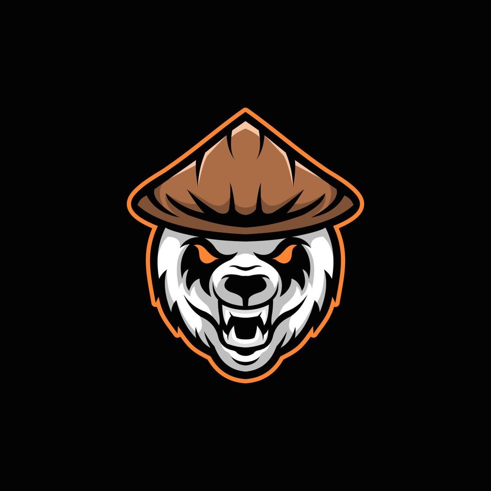 björn esport maskot logotyp vektor