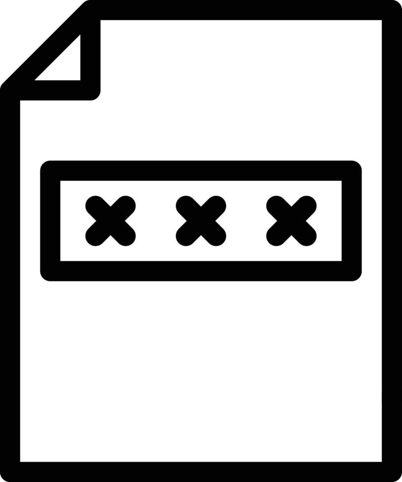 Datei-Passwort-Vektor-Illustration auf einem Hintergrund. Premium-Qualitätssymbole. Vektorsymbole für Konzept und Grafikdesign. vektor