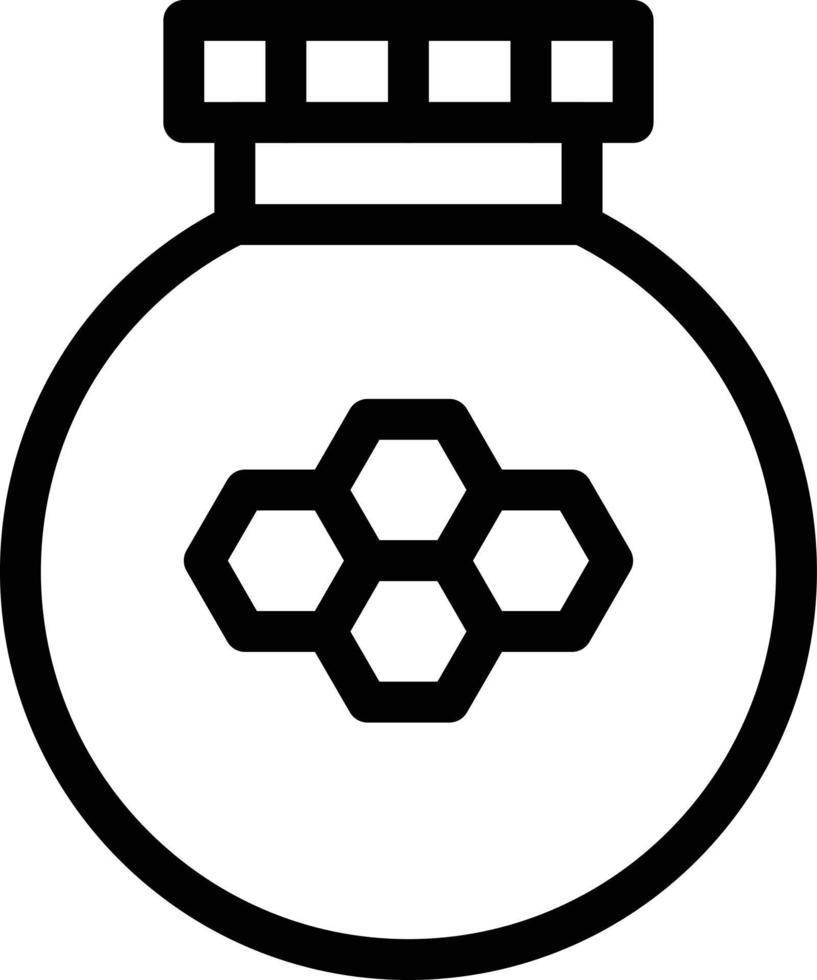 honigvektorillustration auf einem hintergrund. hochwertige symbole. Vektorsymbole für Konzept und Grafikdesign. vektor