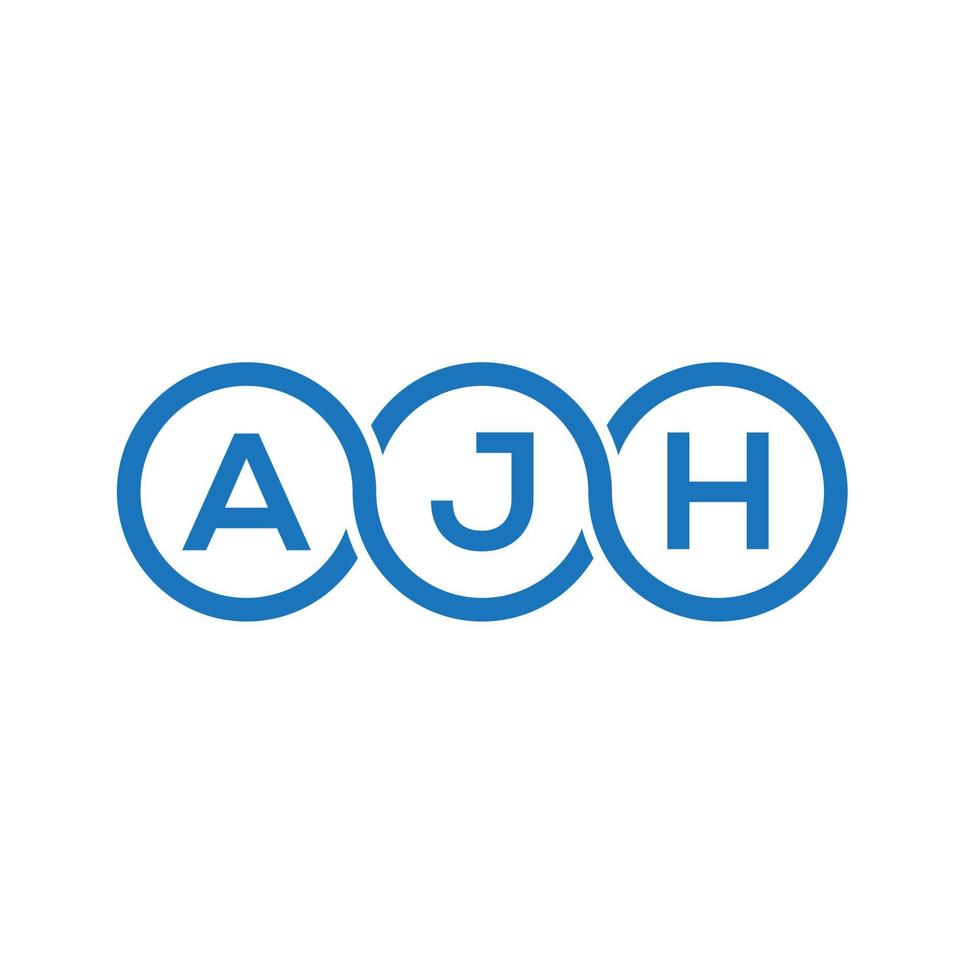 ajh-Buchstaben-Logo-Design auf weißem Hintergrund. ajh kreative Initialen schreiben Logo-Konzept. ajh Briefgestaltung. vektor