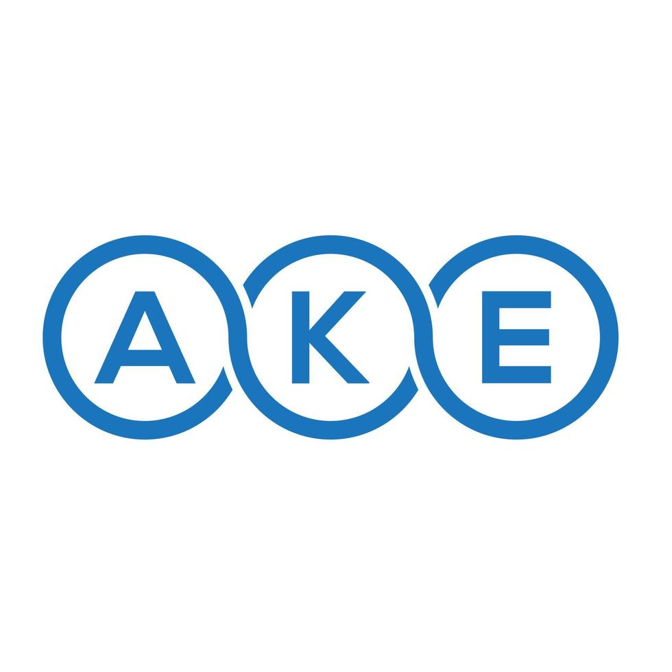 ake brev logotyp design på vit bakgrund. ake kreativa initialer brev logotyp koncept. ake bokstavsdesign. vektor