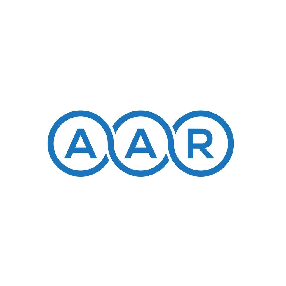 aar brev logotyp design på vit bakgrund. aar kreativa initialer brev logotyp koncept. aar bokstav design. vektor