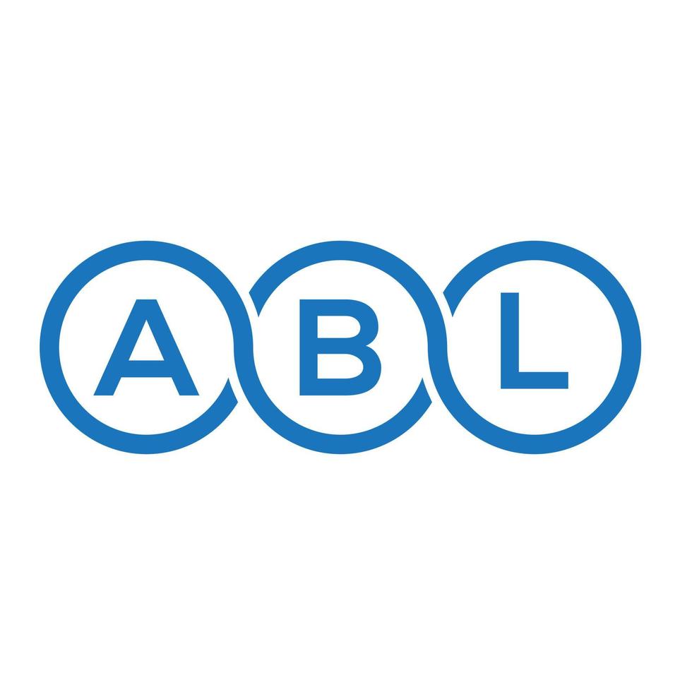 abl-Buchstaben-Logo-Design auf weißem Hintergrund. abl kreatives Initialen-Buchstaben-Logo-Konzept. abl Briefgestaltung. vektor