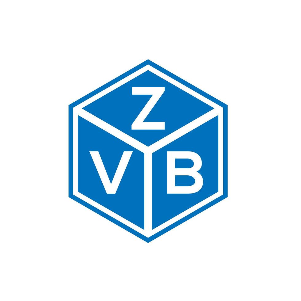 zvb brev logotyp design på vit bakgrund. zvb kreativa initialer brev logotyp koncept. zvb bokstavsdesign. vektor