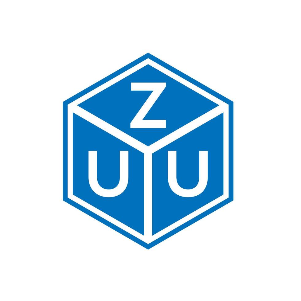 zuu-Buchstaben-Logo-Design auf weißem Hintergrund. zuu kreatives Initialen-Buchstaben-Logo-Konzept. zuu Briefgestaltung. vektor