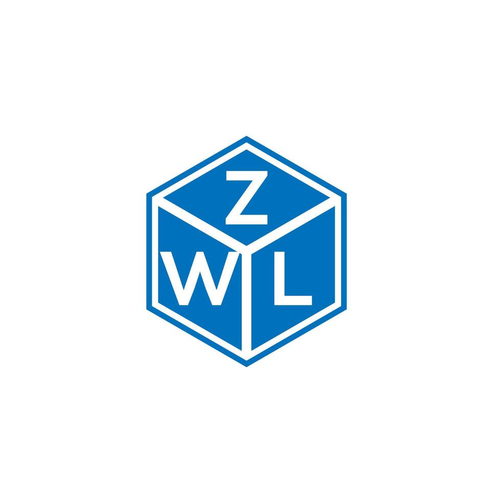 zwl brev logotyp design på vit bakgrund. zwl kreativa initialer bokstavslogotyp koncept. zwl bokstavsdesign. vektor