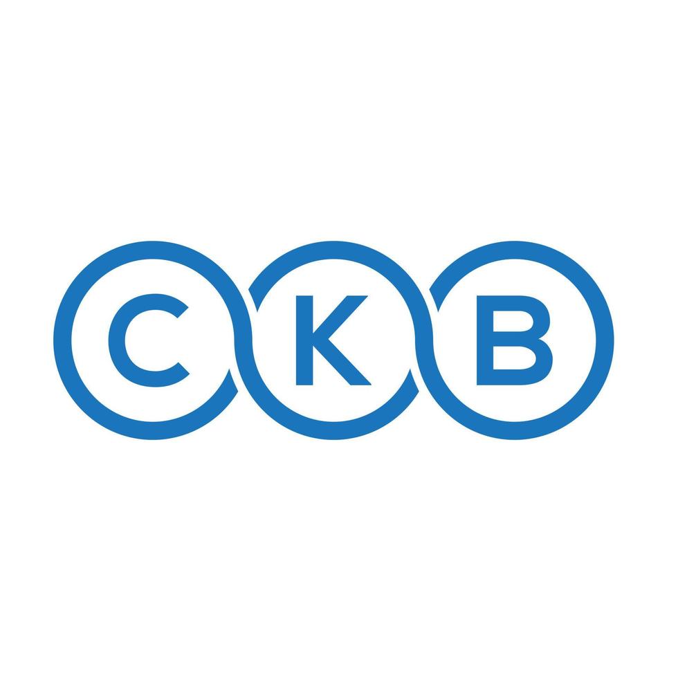 ckb brev logotyp design på vit bakgrund. ckb kreativa initialer brev logotyp koncept. ckb bokstavsdesign. vektor