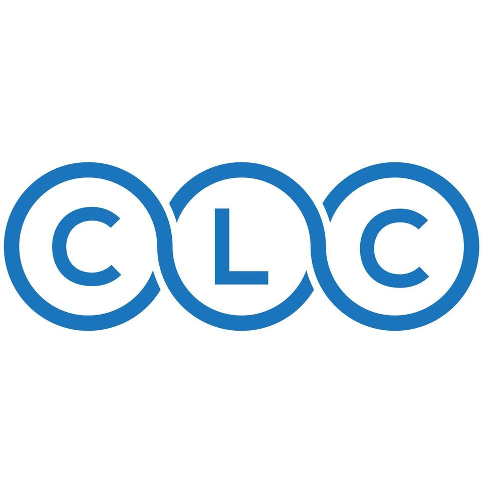 clc-Brief-Logo-Design auf weißem Hintergrund. clc kreatives Initialen-Buchstaben-Logo-Konzept. clc Briefgestaltung. vektor