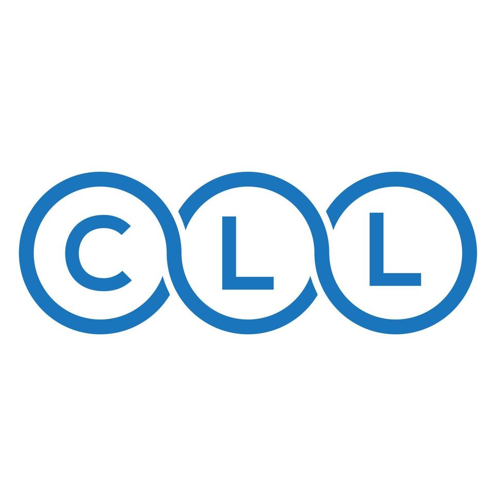 cll-Brief-Logo-Design auf weißem Hintergrund. cll kreatives Initialen-Buchstaben-Logo-Konzept. cll Briefgestaltung. vektor