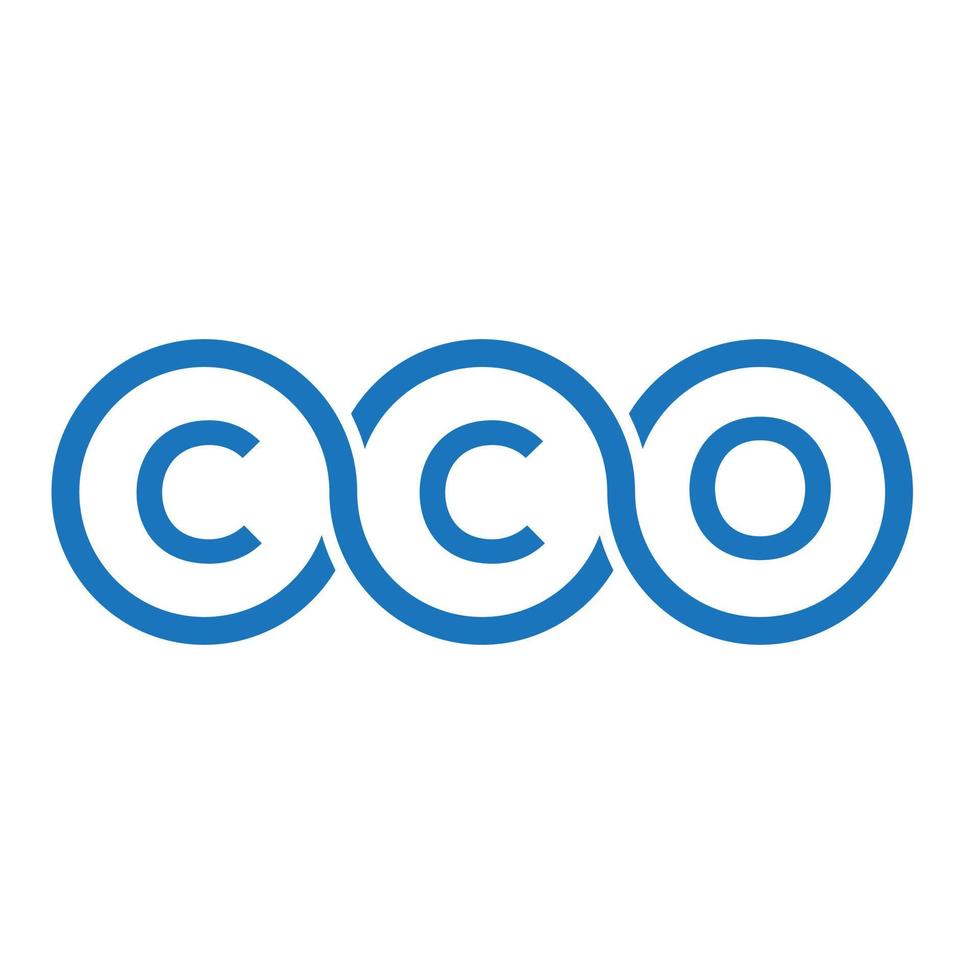 cco brev logotyp design på vit bakgrund. cco kreativa initialer brev logotyp koncept. cco bokstavsdesign. vektor