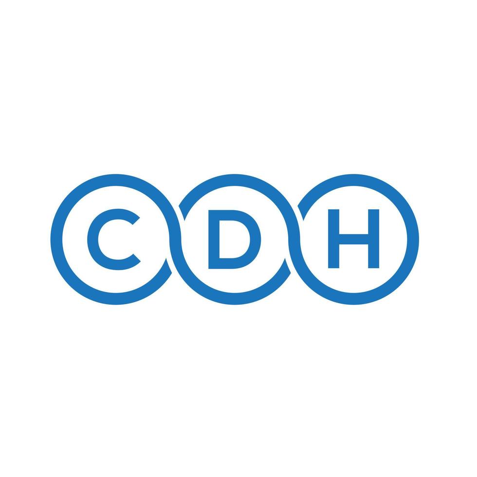 CDH-Brief-Logo-Design auf weißem Hintergrund. cdh kreatives Initialen-Buchstaben-Logo-Konzept. CDH-Briefgestaltung. vektor