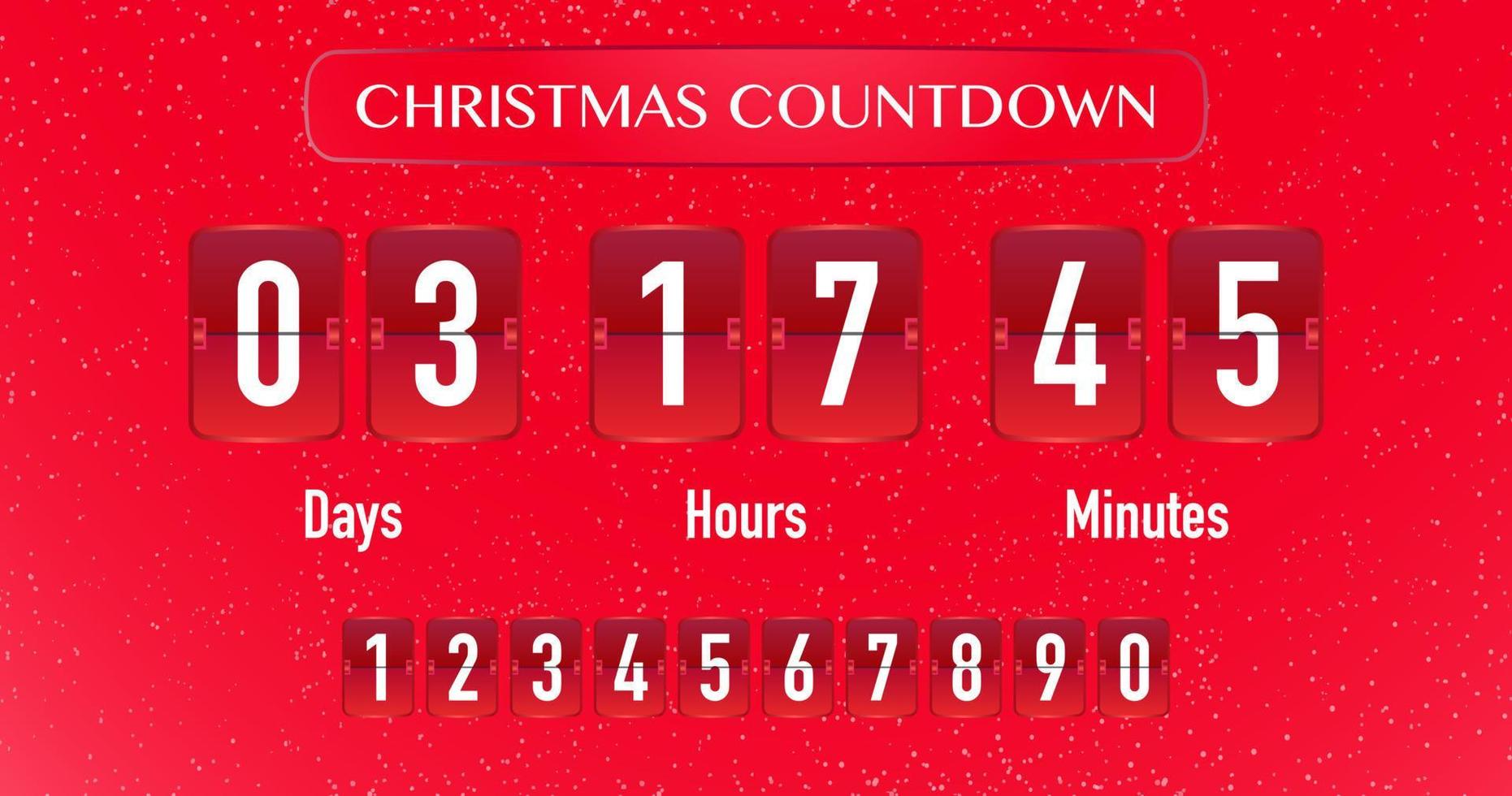 Weihnachten Countdown Kalender Flipboard vektor