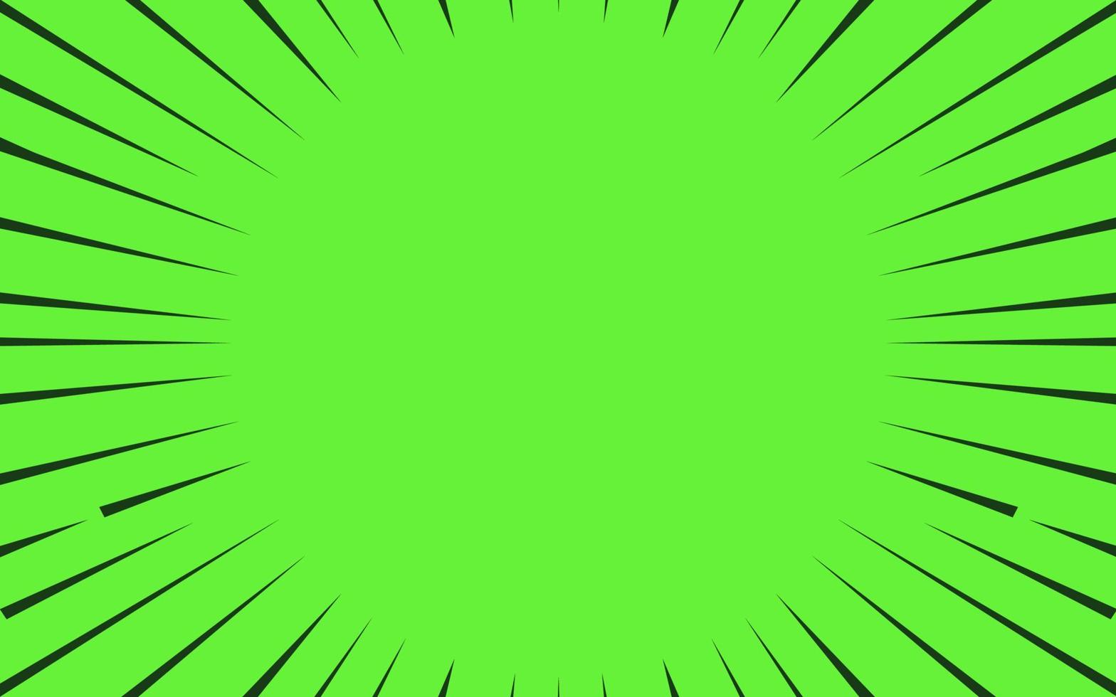 Comic-Geschwindigkeitslinien grüne Farbe vektor