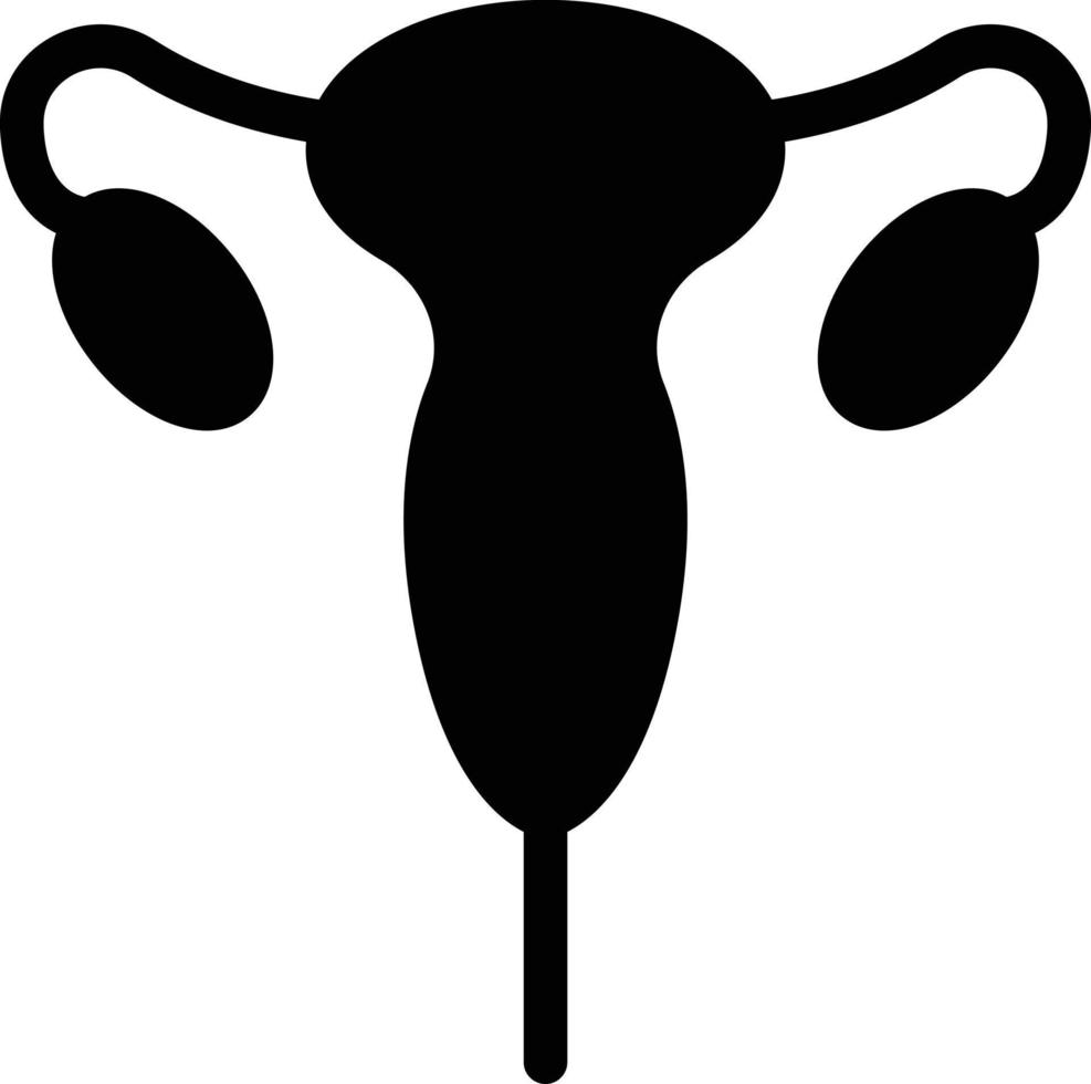 Uterus-Vektorillustration auf einem Hintergrund. Premium-Qualitätssymbole. Vektorsymbole für Konzept und Grafikdesign. vektor