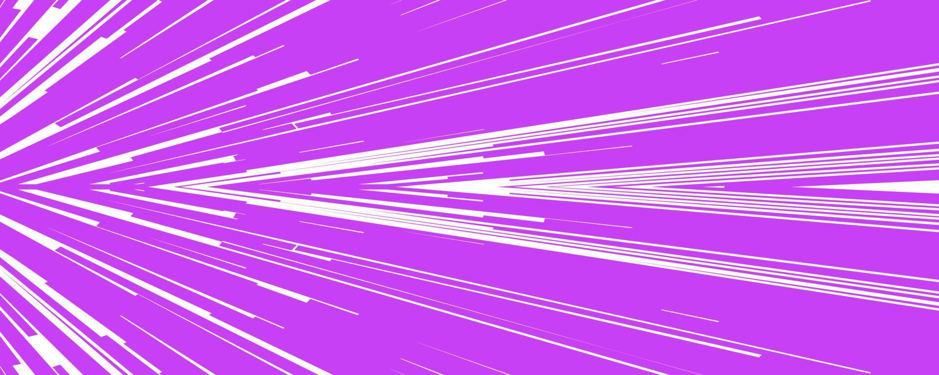 Comic-Geschwindigkeit weiß lila Farblinien vektor