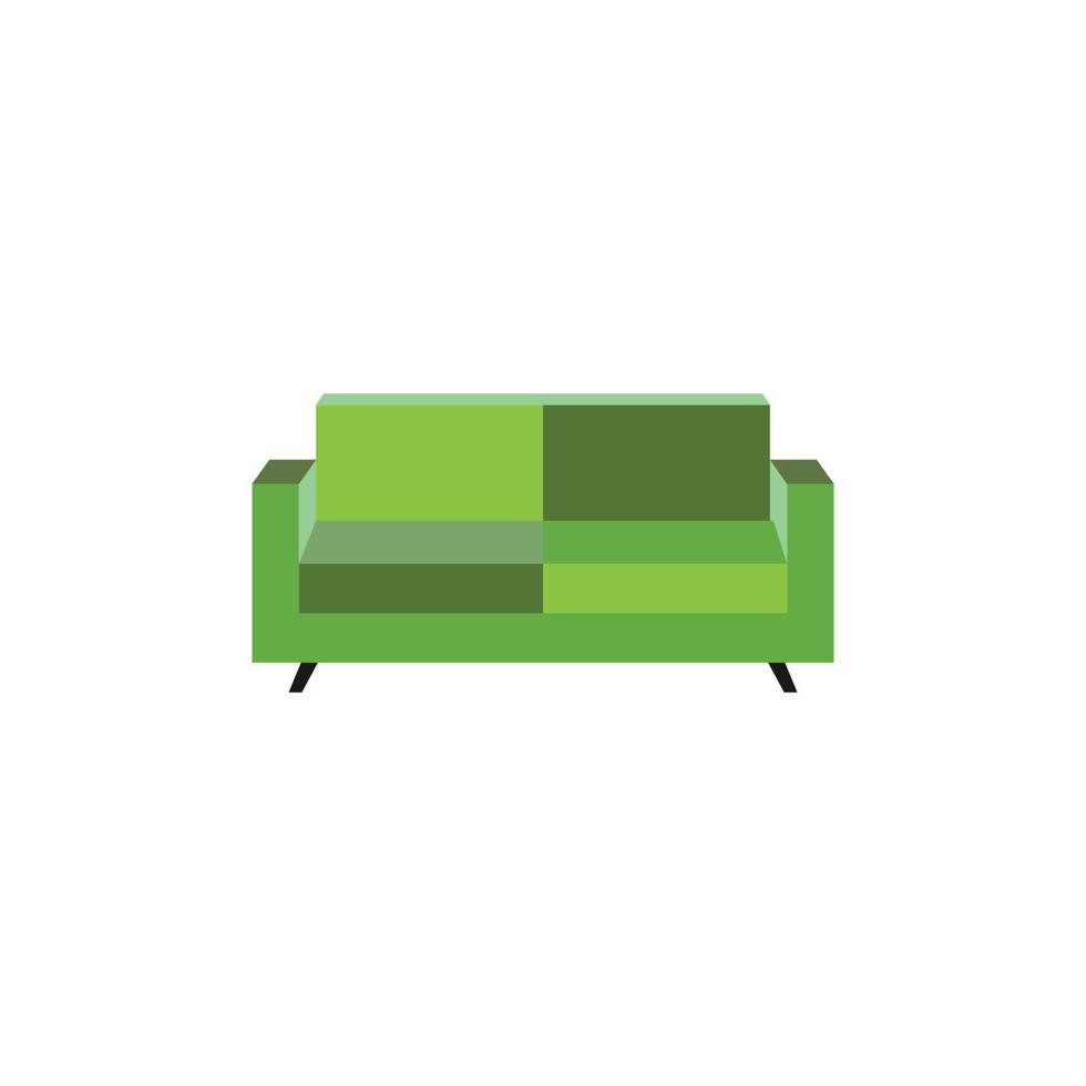 Sofa Vektor Logo Symbol Illustration Hintergrund