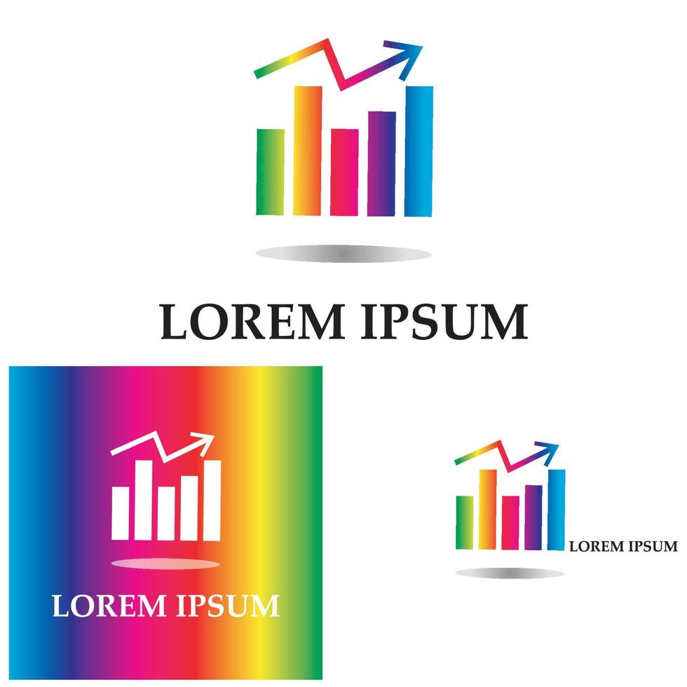 grafikon i trendig platt stil isolerad på vitt. diagram bar symbol för din webbplats design logotyp app ui. vektor