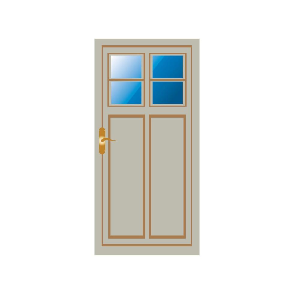 moderna dörrar främre entrédörrar hus vektor