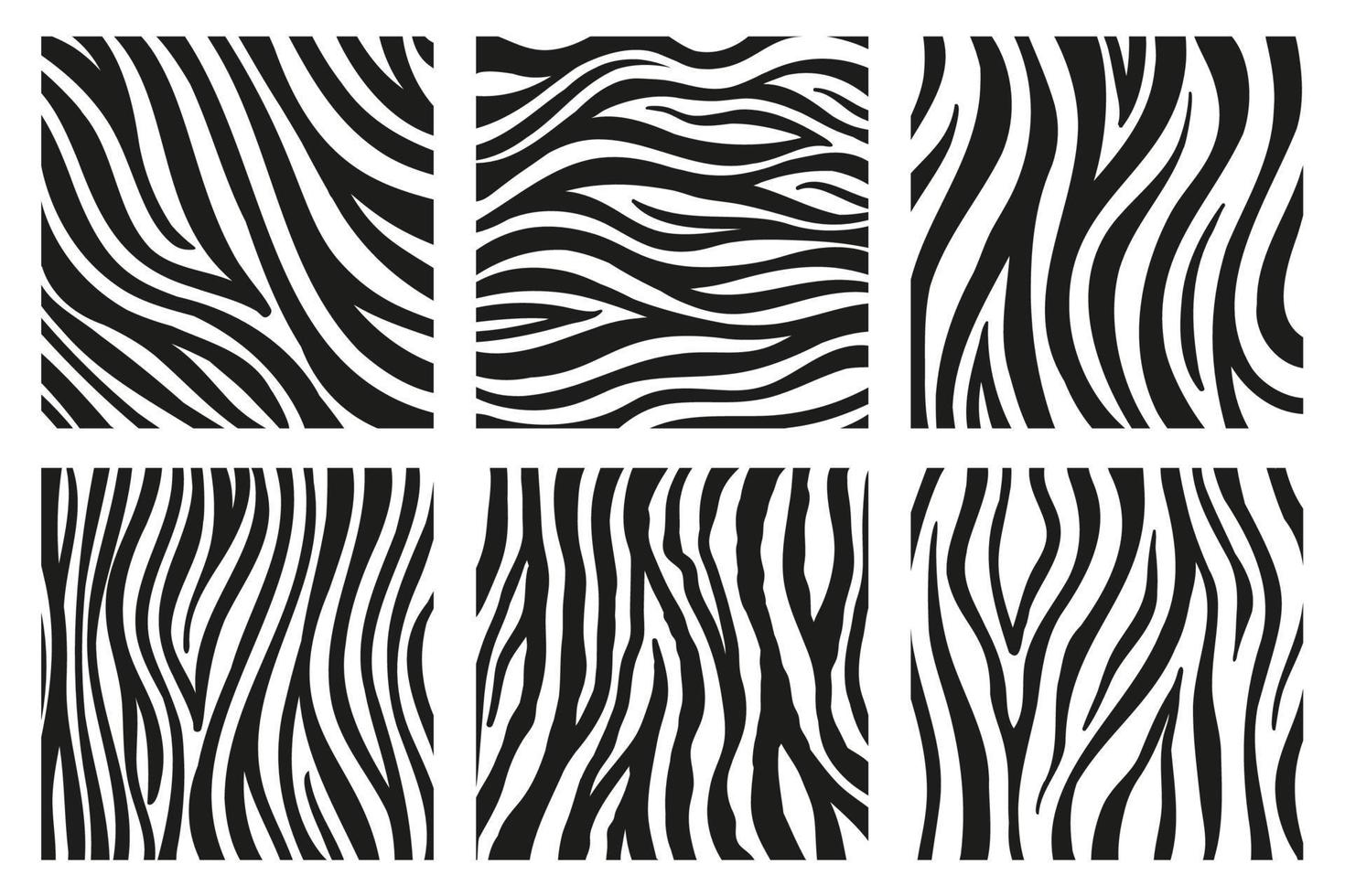 schwarze Streifen auf der Haut eines Zebras für Dekorationsgrafiken vektor