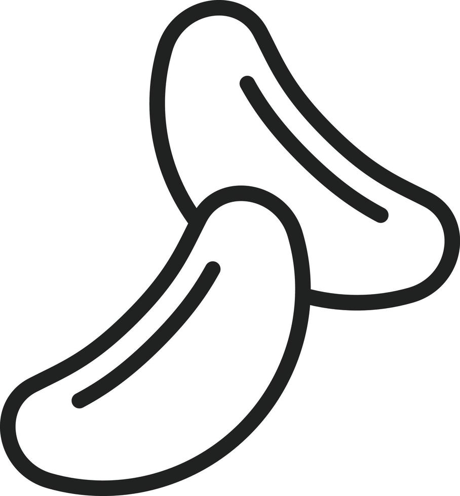 jelly beans linje ikon vektor