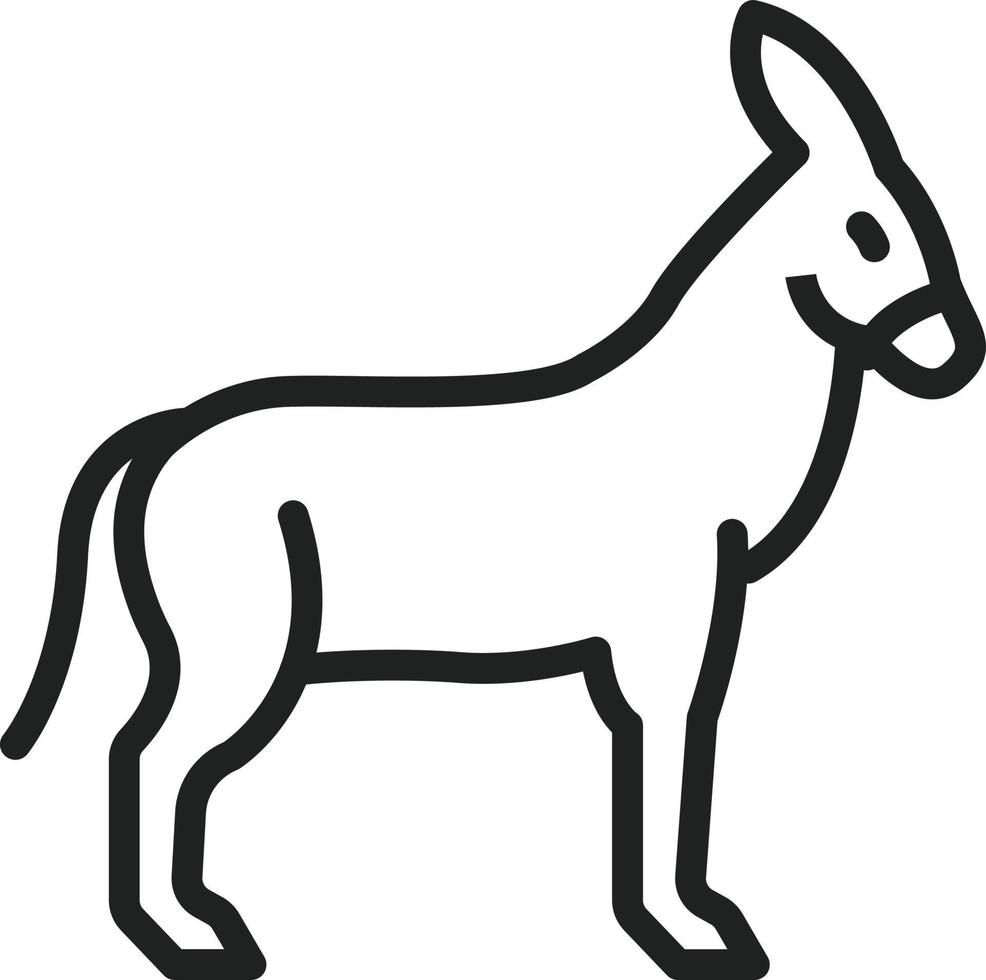 Symbol für die Eselslinie vektor