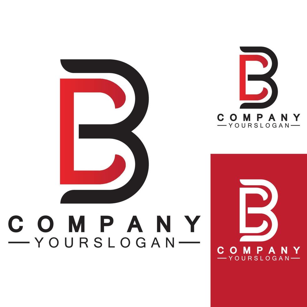 Buchstabe b-Logo-Vektor, Buchstabe b-Geschäftslogo, modernes, einzigartiges kreatives b-Logo-Design, minimales b-Initial-basiertes Vektorsymbol. vektor