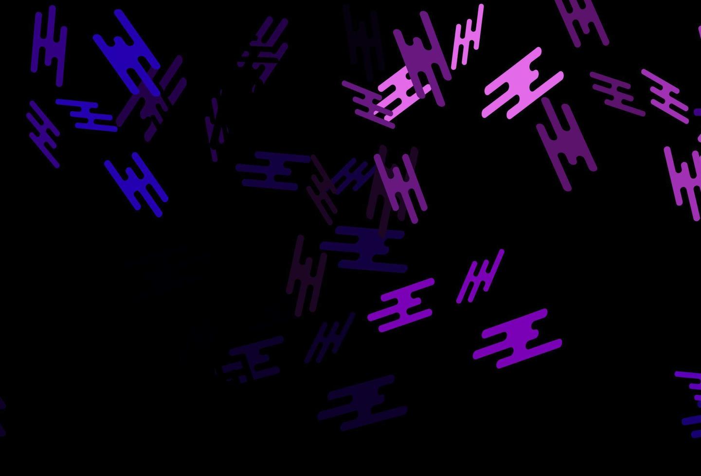dunkelvioletter Vektorhintergrund mit langen Linien. vektor