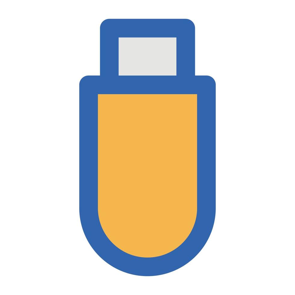 USB-Vektorsymbol, das für kommerzielle Arbeiten geeignet ist und leicht geändert oder bearbeitet werden kann vektor