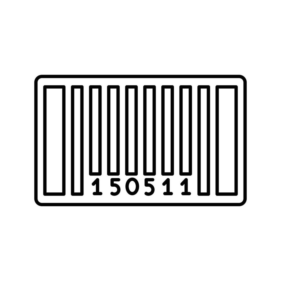 Barcode-Vektorsymbol, das für kommerzielle Arbeiten geeignet ist und einfach geändert oder bearbeitet werden kann vektor