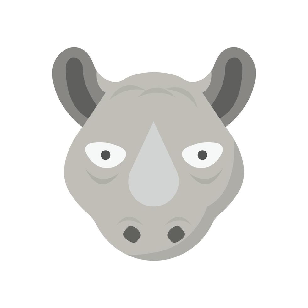 rhino animal vektor ikon som är lämplig för kommersiellt arbete och enkelt ändra eller redigera den