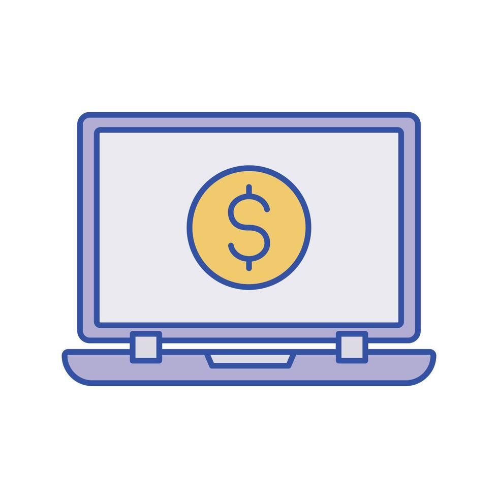 onlinebetalningsvektorikon som är lämplig för kommersiellt arbete och enkelt ändra eller redigera den vektor