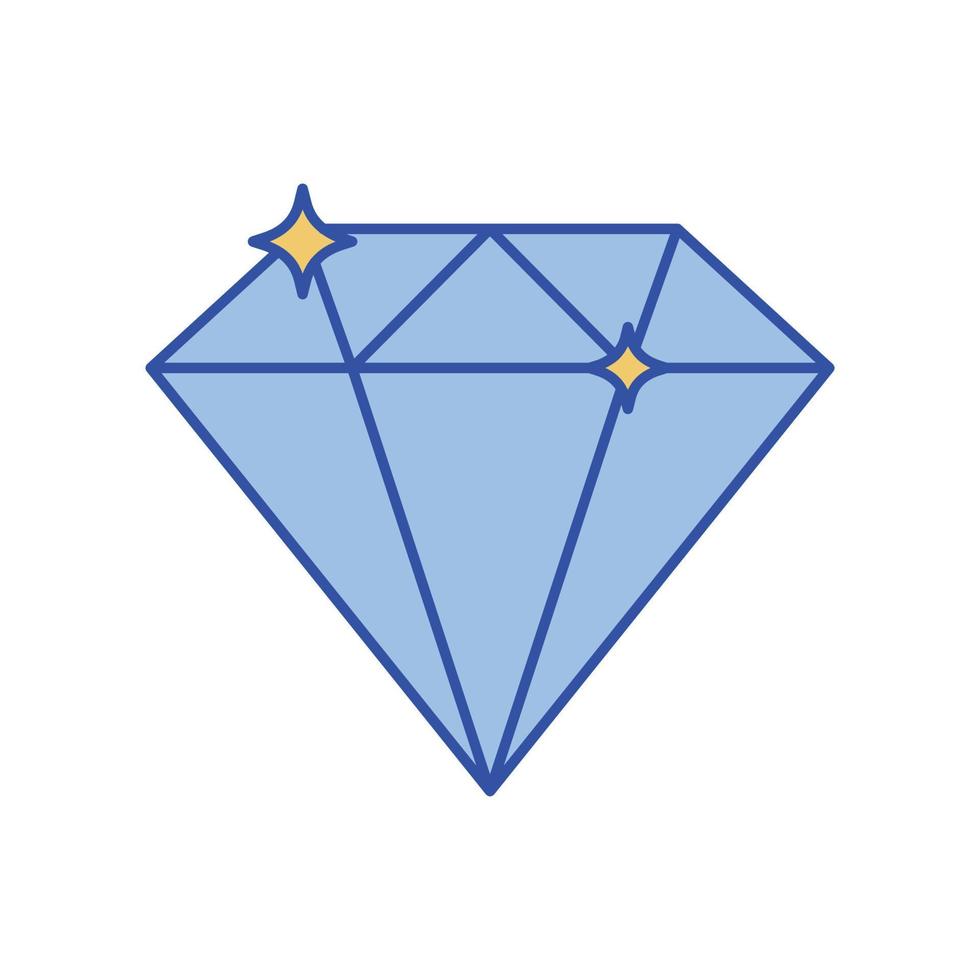 Diamantvektorsymbol, das für kommerzielle Arbeiten geeignet ist und leicht geändert oder bearbeitet werden kann vektor