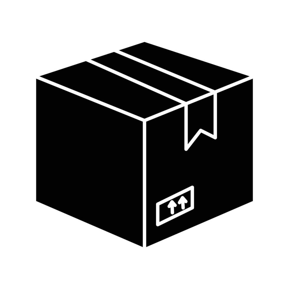 Lieferbox-Vektorsymbol, das für kommerzielle Arbeiten geeignet ist und leicht geändert oder bearbeitet werden kann vektor