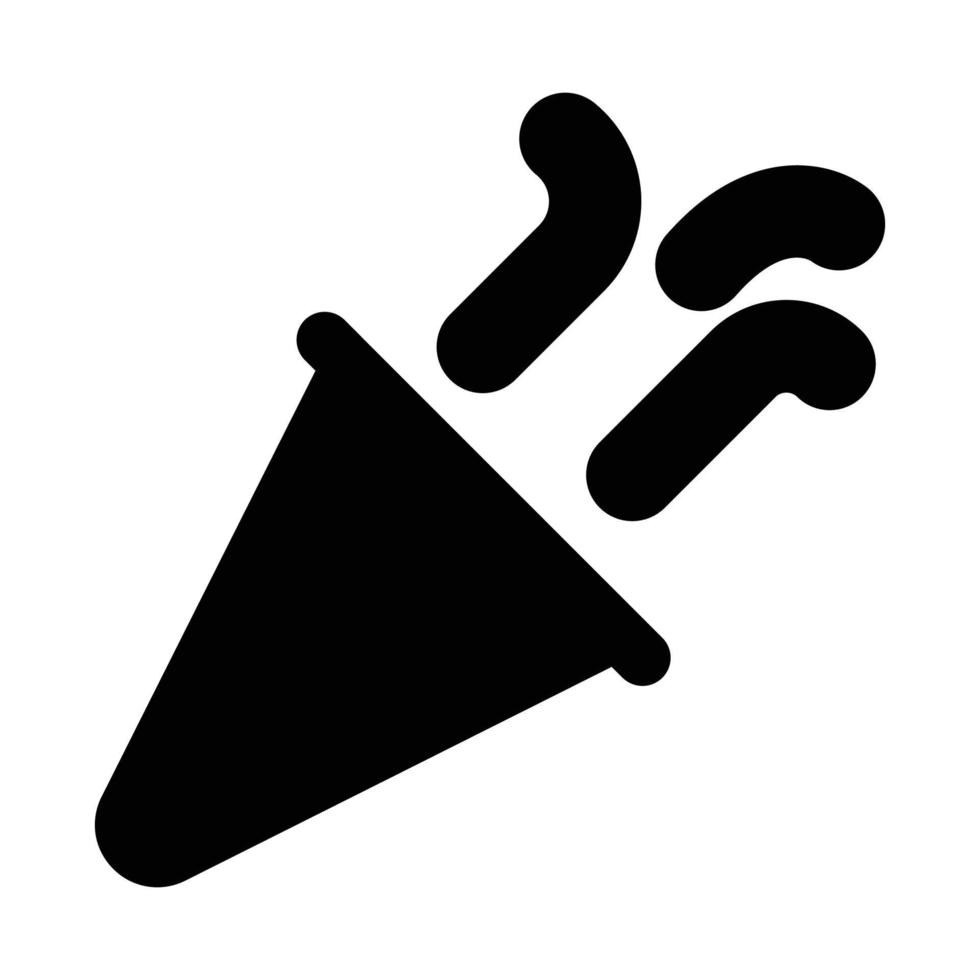 konfetti vektor ikon som är lämplig för kommersiellt arbete och enkelt ändra eller redigera den