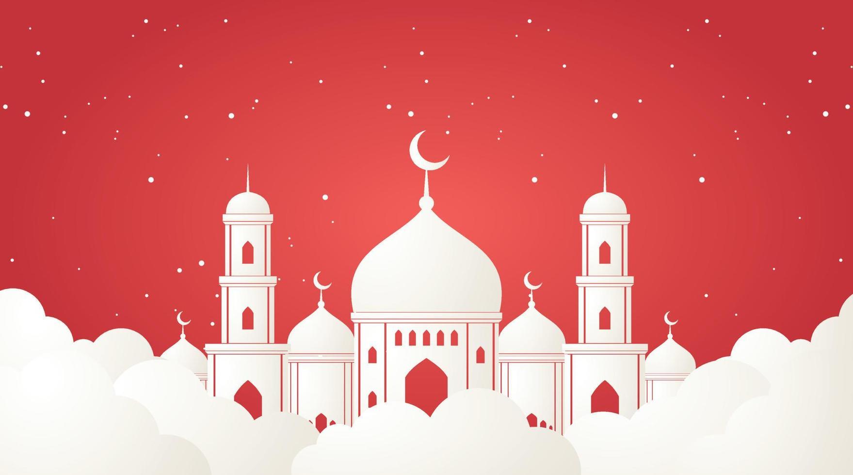 islamisches hintergrunddesign. Ramadan-Hintergrund. Eid Mubarak-Hintergrund vektor